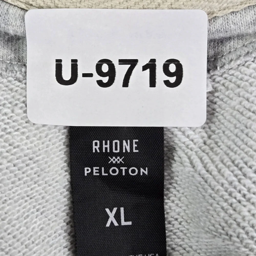 Rhone‎ X Peloton Men Hoodie XL Gray Logo Embroidery Graphic Print